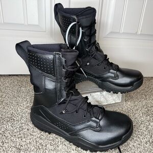 NIKE SFB FIELD 8" Black Tactical Boots Running Hiking Grunge Mens 6 Womens 7.5